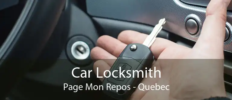 Car Locksmith Page Mon Repos - Quebec