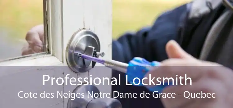 Professional Locksmith Cote des Neiges Notre Dame de Grace - Quebec